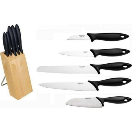 Fiskars Essential 1023782 5 noad + pruun plokk