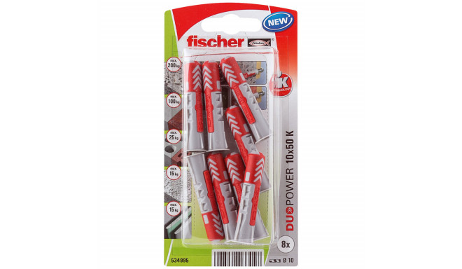 Studs Fischer DuoPower 534995 Ø 10 x 50 mm Nylon (8 Units)