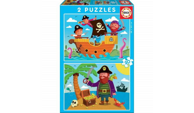 2-Puzzle Set Educa 20 Pieces Pirates