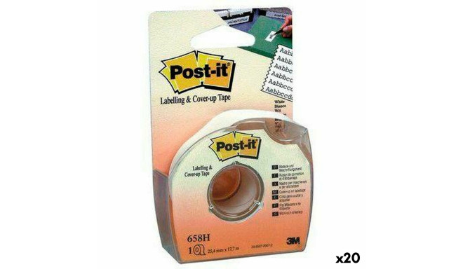 "Līmlente Post-it 658H Balts 25,4 mm x 17,7 m (12 gb.)