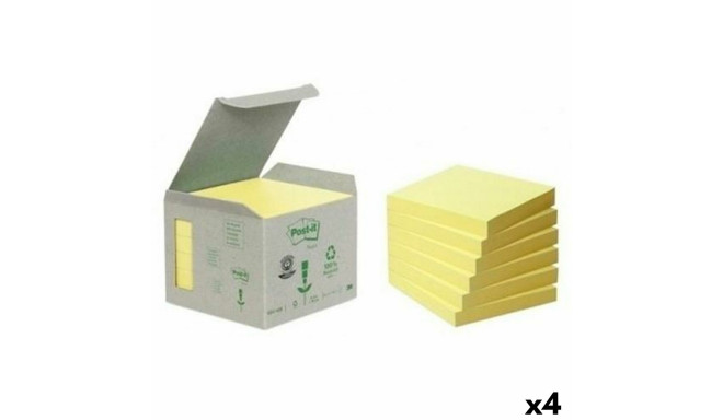 Līmlapiņas Post-it Dzeltens 6 Daudzums 76 x 76 mm (4 gb.)