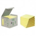 Kleebitavate märkmepaberite komplekt Post-it 76 x 76 mm Kollane (4 Ühikut)