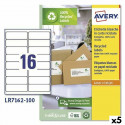Sildiprinter Avery LR7162 99,1 x 33,9 mm Valge 100 Lehed (5 Ühikut) Sildiprinter Avery LR7162 99,1 x 33,9 mm Valge 100 Lehed (5 Ühikut)