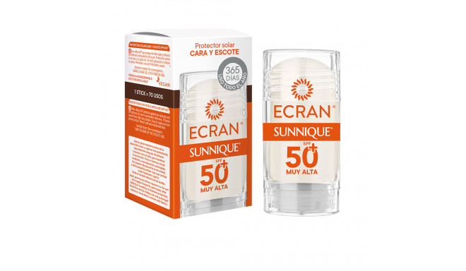 ECRAN SUNNIQUE cara y escote SPF50+ stick 30 ml
