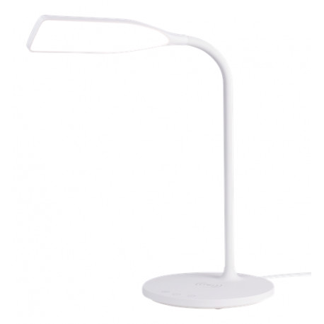 DELTACO OFFICE LED desk lamp with wireless fast charging, timer function, 360lm white /  DELO-0400