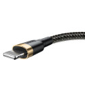 Baseus kaabel USB - Lightning 1m 2.4A, kuldne/must