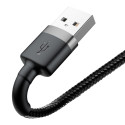 Baseus cable Cafule USB - Lightning 2,0 m 1,5A gray-black