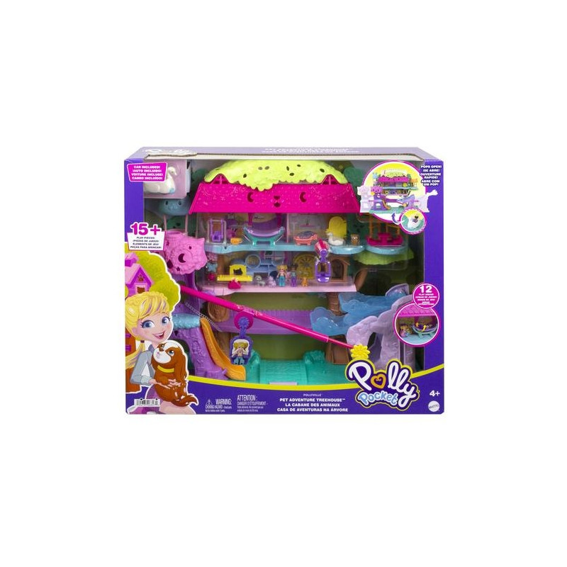 Polly Pocket Pollyville Pet Adventure Treehouse Playset Bricks