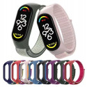 Strap nylon for smartband Xiaomi Mi Band 5 / 6 / 7 grey (19)