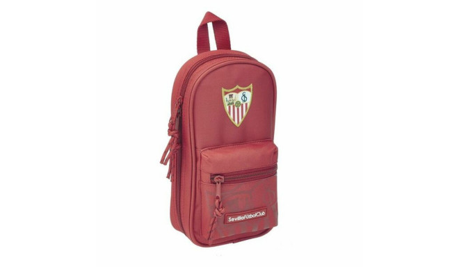 Backpack Pencil Case Sevilla Fútbol Club SAF411956747 Red 12 x 23 x 5 cm (33 Pieces)