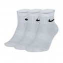 Nike Everyday Lightweight Ankle 3Pak M SX7677-100 socks (39 - 42)