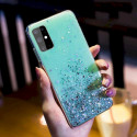 Fusion kaitseümbris Glue Glitter Silicone Apple iPhone 13 Pro Max, roheline