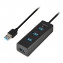 AXAGON HUE-S2BL 4x USB3.0 Charging Hub 1.2m Cable, MicroUSB Charging