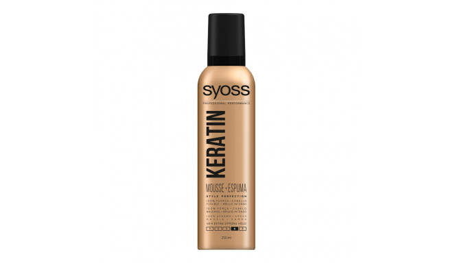 SYOSS KERATIN mousse flexible y brillo 250 ml