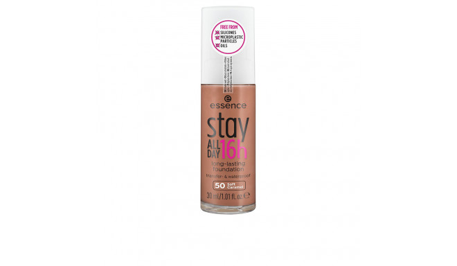 ESSENCE STAY ALL DAY 16H base de maquillaje de larga duración #50-soft caramel 30 ml