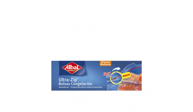 ALBAL BOLSAS CONGELACION HERMETICAS MEDIANAS 20 u