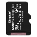 Kingston mälukaart microSDXC 64GB Canvas Select Plus cl.10 UHS-I 100 MB/s