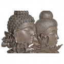 Декоративная фигура DKD Home Decor 23 x 8 x 42 cm Чёрный Коричневый Будда Восточный (2 штук)