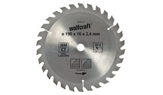 Cutting disc Wolfcraft 6733000 160 x 2,4 mm