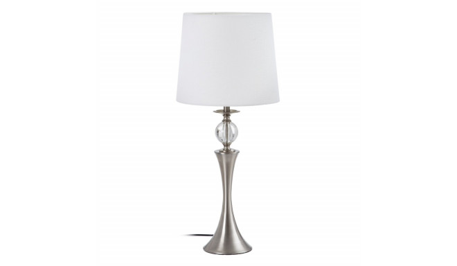 Настольная лампа Белый Серебристый лён Металл Стеклянный Железо 40 W 220 V 30 x 30 x 67 cm