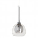 Ceiling Light 16 x 16 x 50 cm Crystal Grey Metal