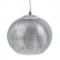 Ceiling Light 20 x 20 x 15,5 cm Crystal Silver Iron