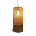 Ceiling Light 23 x 23 x 35 cm Metal Natural Fibre