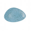 Flat plate Ariane Oxide Triangular Ceramic Blue (Ø 29 cm) (6 Units)