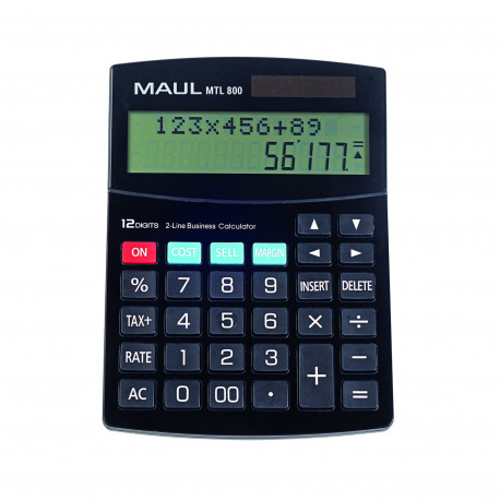 Kalkulaator MAUL 800, 12-kohaline ekraan, 2 rida