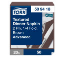 TORK Textured pruun lõunasöögisalvrätt, 2kih., 50tk  509418