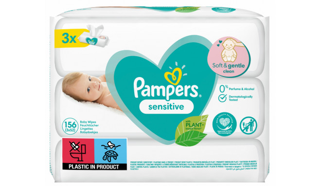 PAMPERS niisked salvrätikud Sensitive 3x52tk