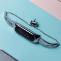 Fusion Metal Bracelet rihm kellaks Xiaomi Mi Band 3 | 4 | 5 | 6 hõbedane