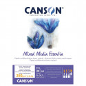 Drawing Pad Canson Mixed Media Essentia A4 30 Sheets White Natural (5 Units)