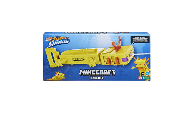 NERF SUPER SOAKER Водный Бластер Minecraft Axolotl