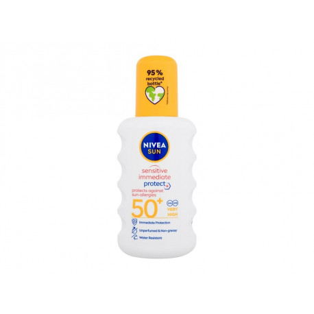 Nivea Sun Sensitive Immediate Protect Sun Allergy SPF50 200ml Päevituskreemid Photopoint