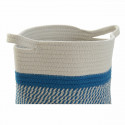 Korv DKD Home Decor 25 x 25 x 20 cm Must Hall Beež Sinine (4 Tükid, osad)