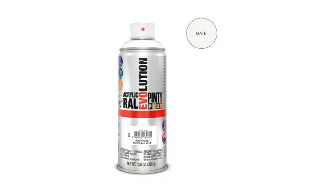 Spray paint Pintyplus Evolution RAL 9010 400 ml Matt Pure White