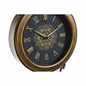 Sienas pulkstenis DKD Home Decor 27 x 7,5 x 57,5 cm Stikls Melns Bronza Dzelzs Svārsts (2 gb.)