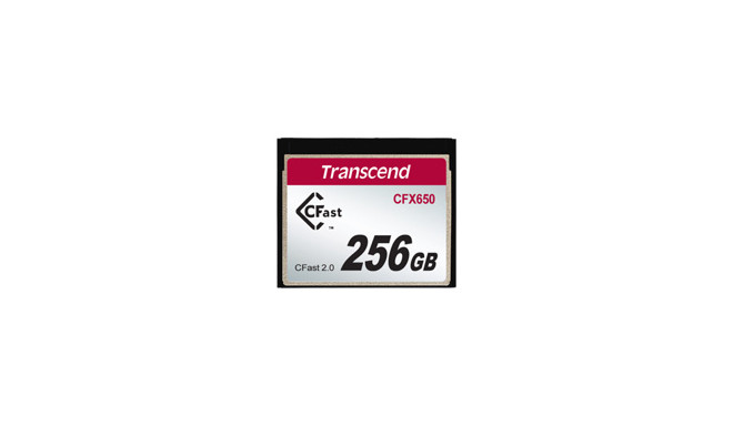 TRANSCEND CFX650 CFast 2.0 256GB Card R510MB/s MLC