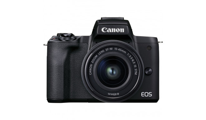 Canon EOS M50 Mark II 15-45 IS STM (Black)-Baltoje dėžutėje (white box)