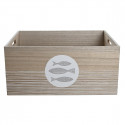 Decorative box DKD Home Decor 50 x 40 x 22,5 cm Spirals MDF Wood Mediterranean