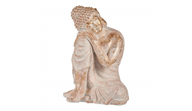Dekoratīva figūra dārzam Ibergarden CC20445 Balts Bronza Polirezīns 35,5 x 54,5 x 42 cm Buda