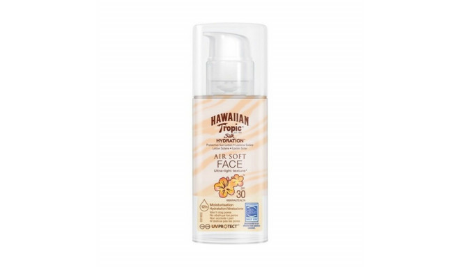 Facial Sun Cream Silk Air Soft Hawaiian Tropic Silk Air Soft Face Spf 30 50 ml Spf 30