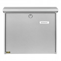 Postkast COMFORT nimesildihoidjaga L38xK34x14,8cm/galvaniseeritud metall+värv/hõbehall