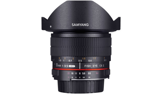 Samyang MF 8mm f/3.5 Fish-Eye II objektiiv Canonile
