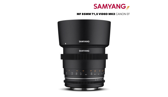Samyang MF 85mm T1,5 VDSLR MK2 Canon EF