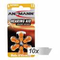 Ansmann patarei Zinc-Air 13 (PR48) Hearing Aid 10x6tk