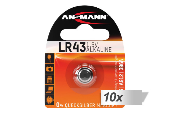 10x1 Ansmann LR 43