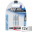 12x2 Ansmann maxE NiMH bat. Micro AAA 800 mAh