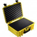 B&W Outdoor Case Type 5000 yellow with pre-cut foam insert